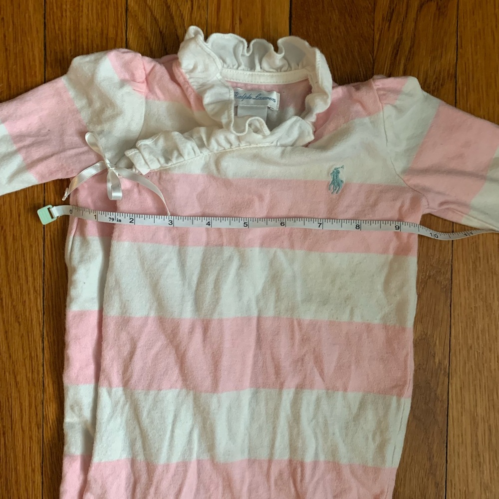 Vintage Ralph Lauren baby girl striped onesie size 9 months - Picture 4 of 8